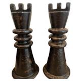 (2) 14 in. Chest Pieces Decor