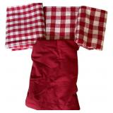 Round Table Cloth, Checkered Square Table Cloth