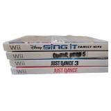 (4) Wii Games