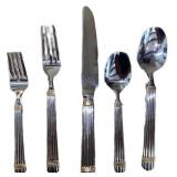 (5) Piece Wallace 18/8 Stainless Steel Flatware