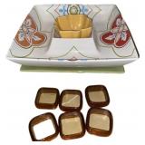 The Cellar Global,  Appetizer Tray, Napkin Rings