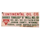 Continental Oil Co Sign Well No. 198