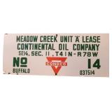 Conoco Sign Meadow Creek Unit "A" No 14