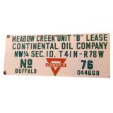 Conoco Sign Meadow Creek Unit No 76