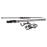 3 Curtain Rods W/Brackets & Hardware