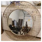 Round Metal Mirror 40in Diam