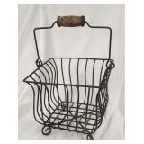 12in Square Iron Basket