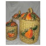 (3) Vintage Kitchen Canisters