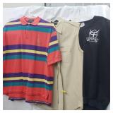 2 Name Brand Golf apparel for men size large