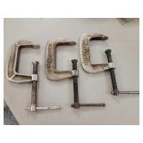 (3) 3in C Clamps