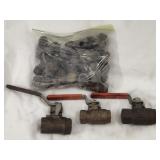 3 Brass Valves