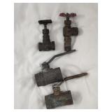 (4) Brass Valves
