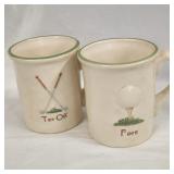 (2) Golf Mugs