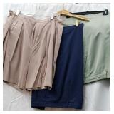 3 name brand ladies shorts size various