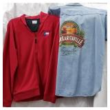 1 Denim long sleeve Margaritaville shirt size