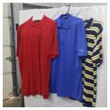 2 name brand golf shirts both size men medium