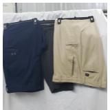 3 Name Brand Golf shorts, men size 36