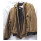 Brown/Duck Ladies LG Heavy, Hooded Coat