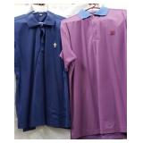 1 Honors Course blue golf polo and 1 Peter Millar