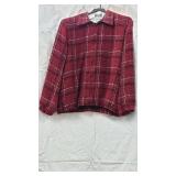 1 Alfred Dunner Maroon Plaid jacket size 14
