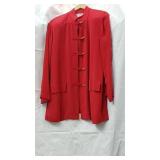 1 Misho Red Silk Jacket size 12