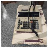 Box of 11x17 Paper and Adding Machine