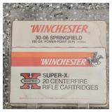 Winchester Super X 20 Centerfire Rifle Cartridges