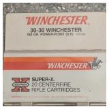 Winchester Super X 20 Centerfire Rifle Cartridges