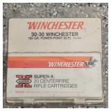 Winchester Super X 20 Centerfire Rifle Cartridges