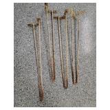 (4) 29in Vintage Metal Table Legs