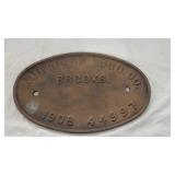 Antique American Loco Co Brooks Metal Sign