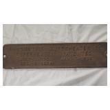 Locomotive Superheater Co Metal Sign Antique