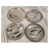(4) Silver Plates