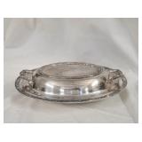Lidded Silver Serving Dish