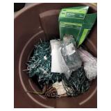 Trash Bin Full of Christmas Lights