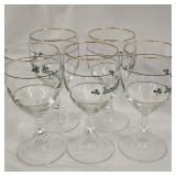 Irish Coffee Gold Rimmed Glasses