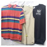 3 Name Brand Golf apparel for men size large