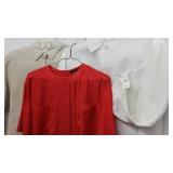 3 name brand ladies tops size various