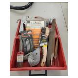 Small Plastic Tool Box & Contents