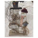 36in Wooden Christmas Welcome Snowmen