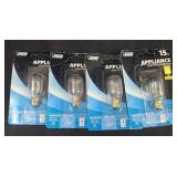 (4) Appliance Light Bulbs
