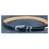 Onyx By Brighton Belt Size 36 Italian Calfskin