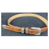 Johnston & Murphy Italian Calfskin Belt Size 34