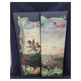 (2) 16x47in Wood Panels