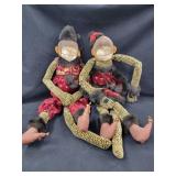 (2) Decorative Monkey Plushes