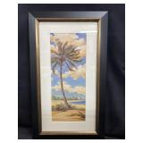 8x20 in. Palm Breeze II Framed Print