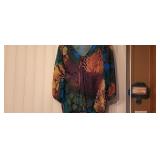 Womens Shear Animal Print Blouse