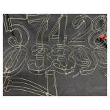 12 in. 3D Decorative Metal Wire Numbers