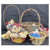 Assorted Baskets & Dolls