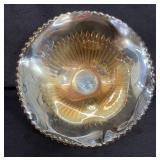 Small Depression Glass Candy Dish (6Wx2.5H)
